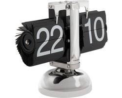 Karlsson Tafelklok Small Flip - Zwart - 9.5x21x16.5cm - Modern