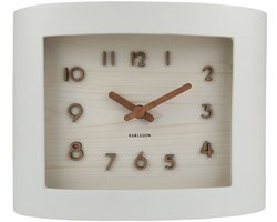 Karlsson Tafelklok Sole Squared - Wit - 8.4x22.1x16.9cm - Modern