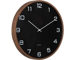 Karlsson - Wall Clock Delicado Large - Zwart - Ø50,8cm
