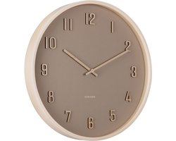 Karlsson - Wall Clock Nervadura - Bruin - Ø40,8cm