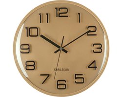 Karlsson Wandklok 3D Numbers - Goud - Ø30cm - Wandklok Scandinavisch