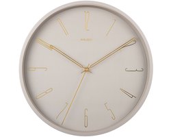 Karlsson Wandklok Belle - Warm Grijs - Ø35cm - Wandklok Scandinavisch,Modern