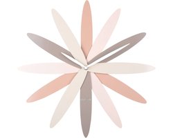 Karlsson Wandklok Bloom - Roze - Ø45cm - Wandklok Modern