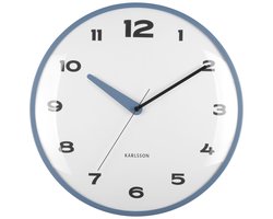 Karlsson Wandklok Brisk Dome - Klassiek blauw - Ø40cm - Wandklok Scandinavisch