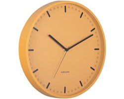 Karlsson Wandklok Cool Retro - Geel - 30x30x30cm - Wandklok Modern