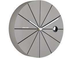 Karlsson Wandklok Destacado Cuckoo - Grijs - 28x28x28cm - Wandklok Modern