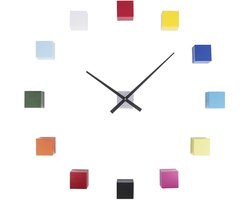 Karlsson Wandklok DIY Cubic - Multicolor - Ø24,5cm - Scandinavisch