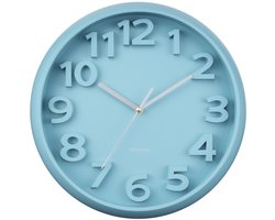 Karlsson Wandklok Elevated Classic Numbers - Mistig blauw - 5x33.5x33.5cm - Wandklok Scandinavisch