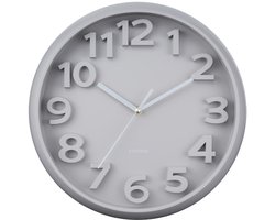 Karlsson Wandklok Elevated Classic Numbers - Warmgrijs - 5x33.5x33.5cm - Wandklok Scandinavisch