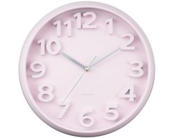 Karlsson Wandklok Elevated Classic Numbers - Zachtroze - 5x33.5x33.5cm - Wandklok Scandinavisch