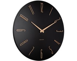 Karlsson Wandklok Esmerado Large - Zwart - 60x60x60cm - Wandklok Modern