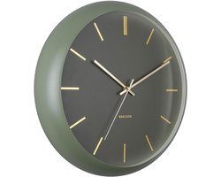 Karlsson Wandklok Globe - Mosgroen - Ø40cm - Scandinavisch