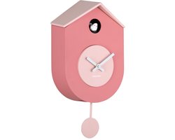 Karlsson Wandklok Grato Cuckoo - Lichtroze - 9.2x17.5x33.2cm - Wandklok Scandinavisch