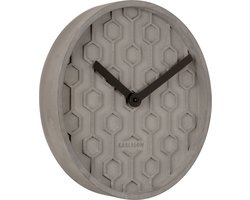 Karlsson Wandklok Honeycomb - Grijs - Ø31cm - Wandklok