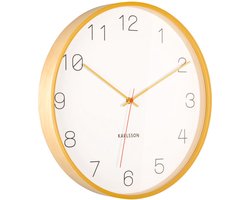 Karlsson Wandklok Joy - Geel - Ø40cm - Wandklok Modern