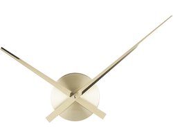 Karlsson Wandklok Little Big Time - Mini alu Goud - Ø44cm - Scandinavisch