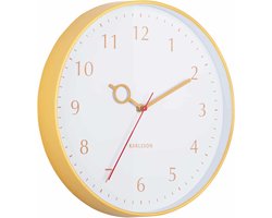 Karlsson Wandklok Loupe - Geel - Ø30cm - Wandklok Scandinavisch