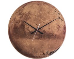 Karlsson Wandklok Mars - Koper, spiegel, glas - Ø60cm - Scandinavisch