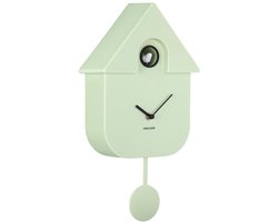 Karlsson Wandklok Modern Cuckoo - Zachtgroen - 8.5x21.5x41cm - Wandklok Scandinavisch
