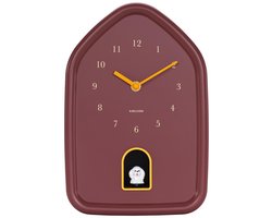 Karlsson Wandklok Modern Doggy - Rood - 29.1x20x29.1cm - Wandklok Modern