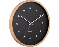 Karlsson Wandklok Modesta - Zwart - 5.5x41.6x41.6cm - Wandklok Modern