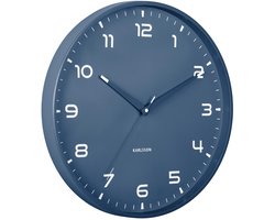 Karlsson Wandklok Orgullo - Klassiek blauw - Ø40cm - Wandklok Scandinavisch