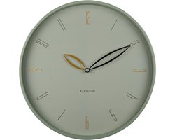 Karlsson Wandklok Petals - Groen - Ø40cm - Wandklok Scandinavisch