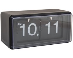 Karlsson Wandklok Retro Boxed Flip - Mat zwart - 20x10x10cm - Wandklok Scandinavisch