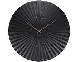 Karlsson Wandklok Sensu - XL Staal Zwart - Ø50cm - Scandinavisch
