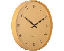 Karlsson Wandklok Stark - Geel - Ø40cm - Wandklok Modern
