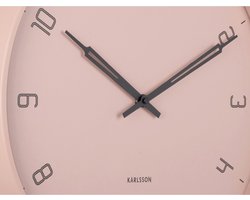 Karlsson Wandklok Stark - Roze - Ø40cm - Wandklok Modern