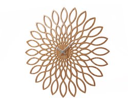 Karlsson Wandklok Sunflower - MDF hout finish - Ø60cm - Scandinavisch