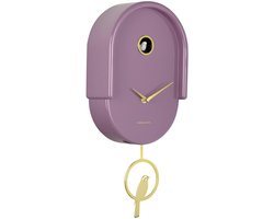 Karlsson Wandklok Tweet - Paars - 20x8.5x42cm - Wandklok Modern