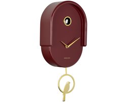 Karlsson Wandklok Tweet - Rood - 20x8.5x42cm - Wandklok Modern