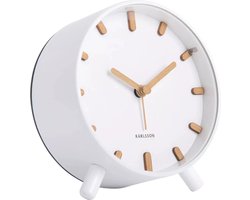 Karlsson - Wekker - Alarmklok - Grace - wit
