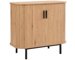 Karlstad Kast - 2-Deurs 80 x 40 x 75 cm - Scandinavisch Design met Schuifdeuren