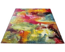 Karrpet24 Vloerkleed Belis Kleurrijk 20754 – Modern Abstract Design, Duurzaam en Geschikt voor Elke Ruimte-80 x 150 cm