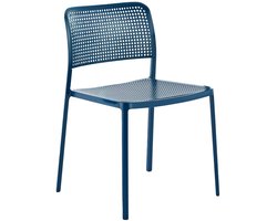 Kartell Audrey Tuinstoel Blauw Met Blauw Frame