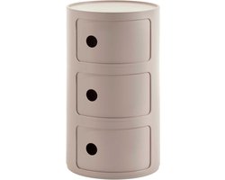 Kartell Componibili Bio Kast Ø32 Large Cream (3 Comp.)