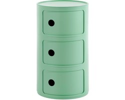 Kartell Componibili Bio Kast Ø32 Large Groen (3 Comp.)