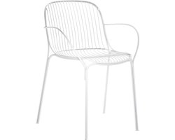 Kartell Hiray Tuinstoel Met Armleuningen Wit