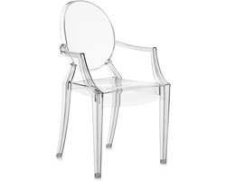 Kartell Loulou Ghost Stoelen, Transparant, 72 x 38 x 56 cm