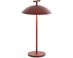 Kartell Mini Geen-A Tafellamp Oplaadbaar LED Brick Red