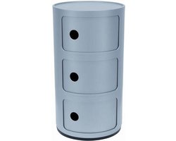 Kartell Opbergkastje Componibili Medium - Zilver