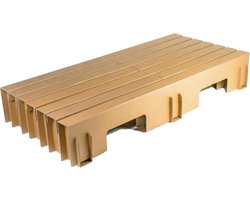 Kartonnen boog bed - 120 x 200 cm / Geen lades - Tot 200kg per m2 - Kartent