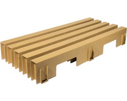 Kartonnen boog bed - 140 x 200 cm / Geen lades - Tot 200kg per m2 - Kartent