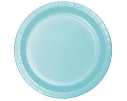 Kartonnen Bordjes Blauw – 23 cm (40 stuks)