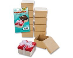 Kartonnen dozen Folia Mini - 10 stuks vierkant 7,5x7,5x4,5c