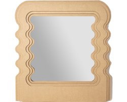 Kartonnen golvende spiegel - 46 x 44 cm - Kartent