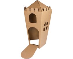 Kartonnen kasteel - 63 x 63 x 125 cm - Kartent